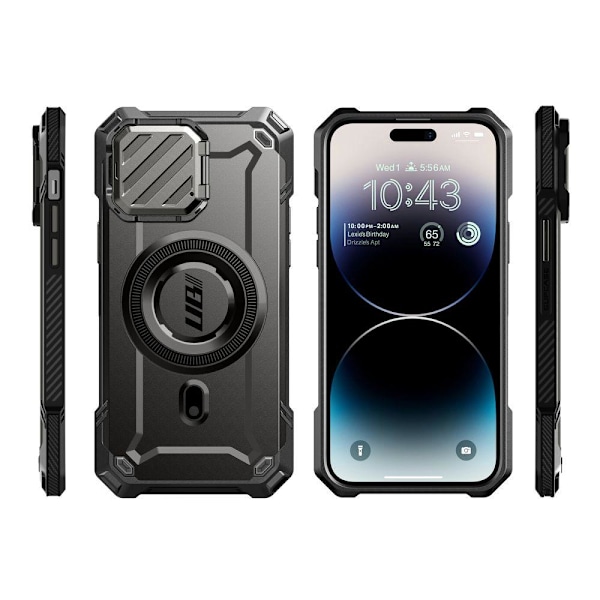 Supcase iPhone 15 Skal MagSafe Unicorn Beetle XT Svart
