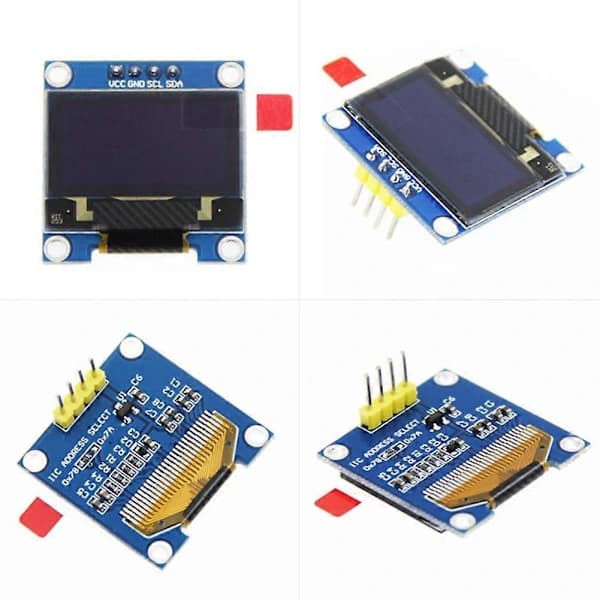 Raspberry Pi:lle 0,96 tuuman OLED kotelolla I2C SSD 4Pin Moduuli LCD-näyttö CPU:n lämpötilalle
