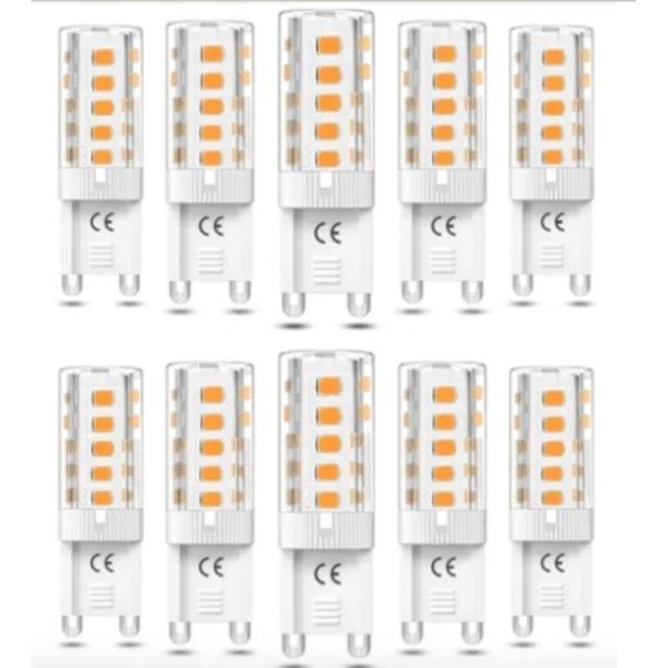 G9 LED Bulbs 5W - Warm White - 10 Pack