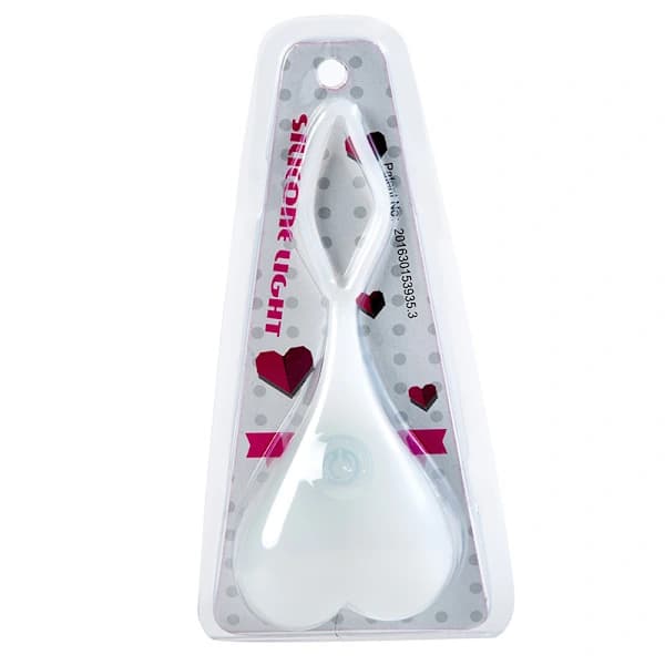 Silikonhjerte LED-baklys (rødt)