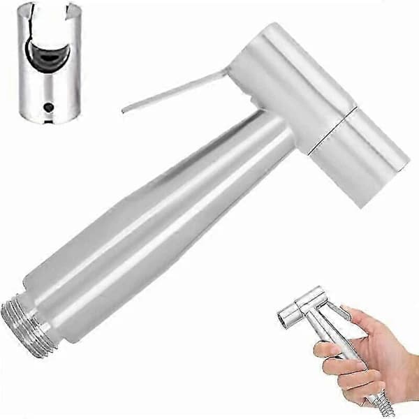 Duschmunstycke, WC-dusch, WC-duschset, badrumsset, väggmonterat slangset, duschmunstycke i rostfritt stål, för bidé, handfat, WC, kök, a