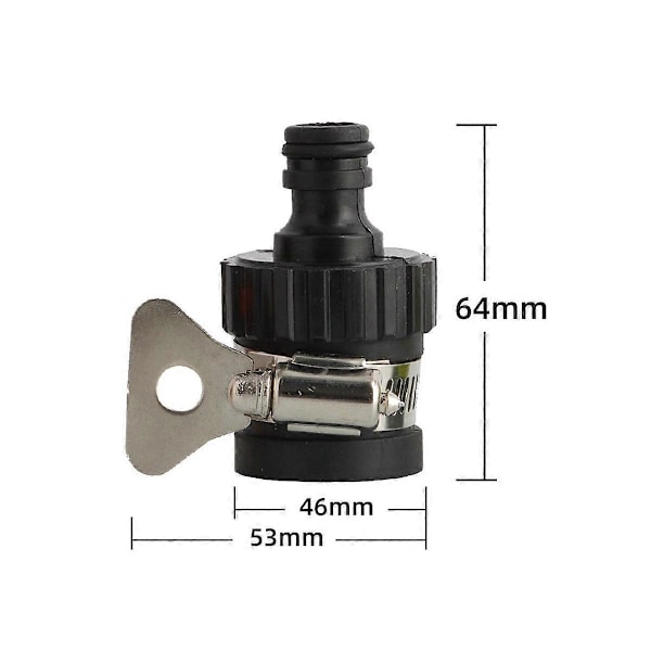 CASA 2 Sæt Holdbar Universal Vandhane Adapter Plastik Slange Tilslutning Slange Vanding Have Sæt til 1