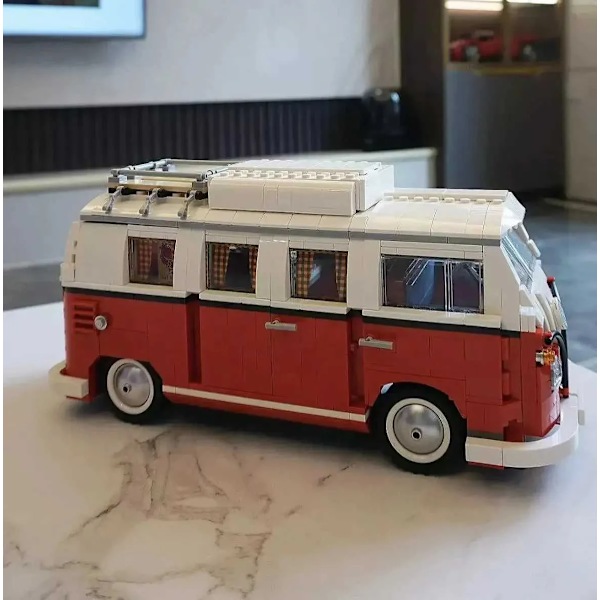 1354PCS Volkswagen T1 Camper Klodser Van Bilmodel Byggesæt High-Techc Idéer Bus Kompatibel Teknisk 10220 Legetøj Børnegave Z241026.Ca