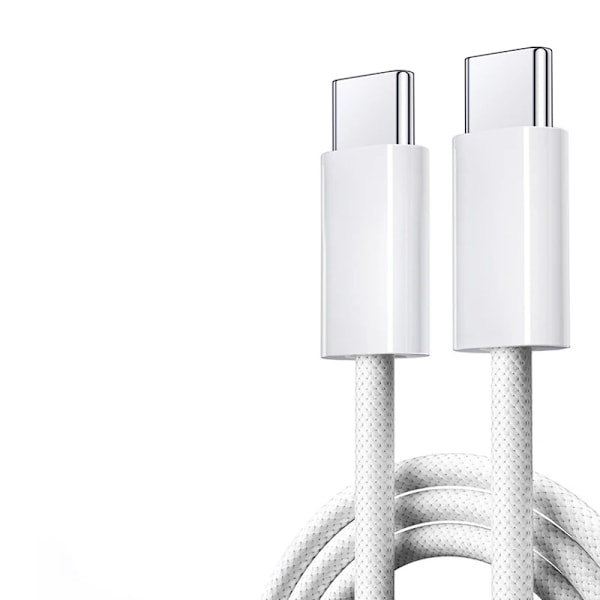 2023 Original USB C-kabel för iPhone 15 Pro Max iPad PD 65W 45W 25W Turboladdsladd Typ C Snabbladdare för Samsung S23 S22 Grå Grey 2m