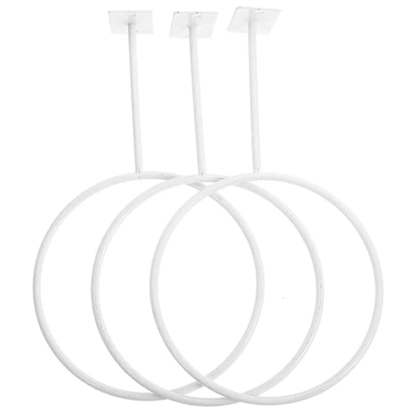 Basketboll Displayställ Väggmonterad Bollförvaring Enkel Design Sportutrustning 3-pack