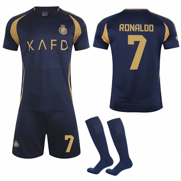 2024-2025 Al-Nassr FC Bortedrakt Barn Voksen Fotballdrakter Nr.7 Ronaldo M_ca M