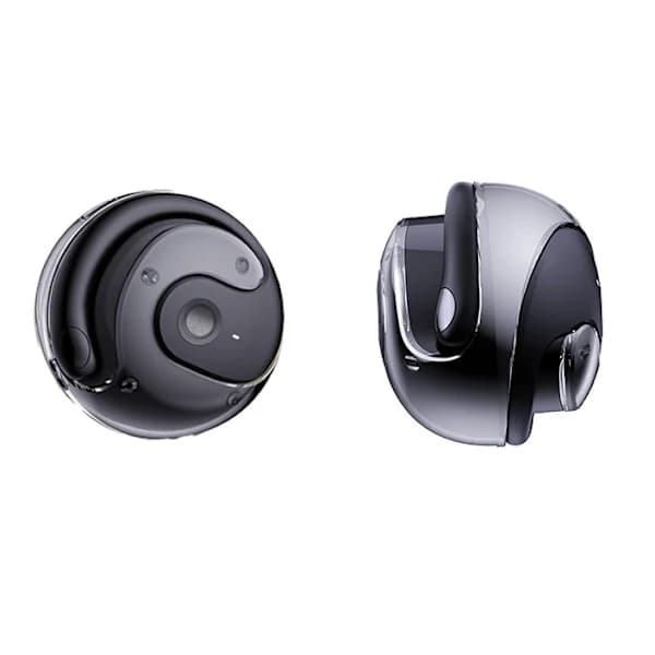 AI smart Bluetooth-headset til realtidssimultantolkning, kan lytte til musik, let at bære, kompatibel med Apple- og Android-computere, sort