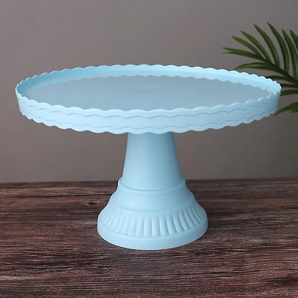 Cake Stand Stable Non-Slip Plastic Wave Design Dessert Display Plate for Wedding
