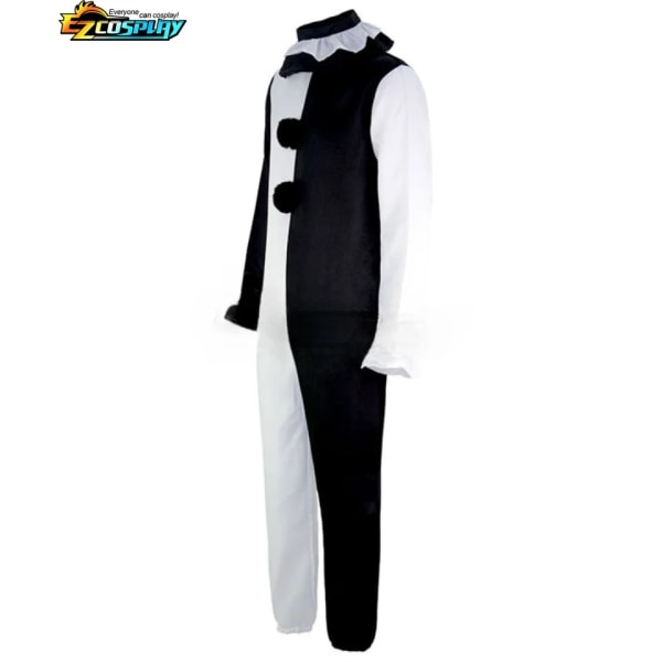 CASA Art The Clown Cosplay Elokuva Terrifier 2 Art The Clown Cosplay Puku Haalari Naamio Halloween Asut Naamio miehille naisille Naamio A (one size) S