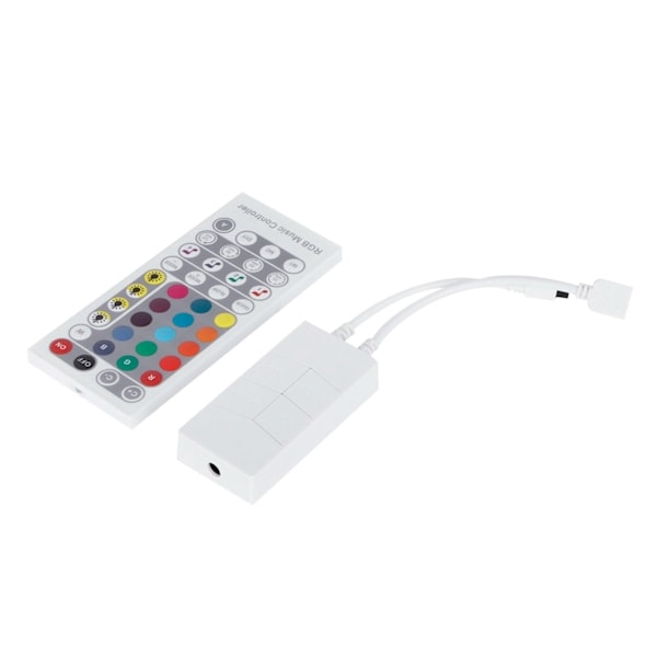 LED Lyslistkontroller Intelligent WIFI RGB 40-knapps Infrarød Fjernkontroll DC5V 12V 24V