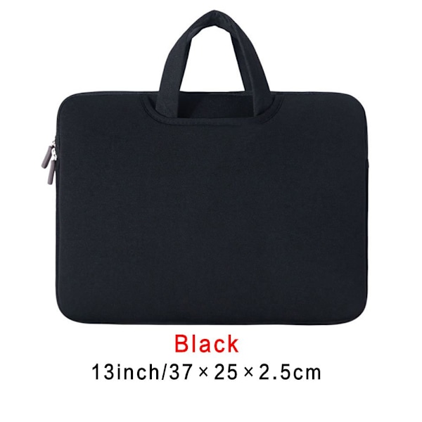 11 13 14 15 15,6 tuuman kannettavan tietokoneen laukku kannettavalle MacBookille, musta black 11 inch