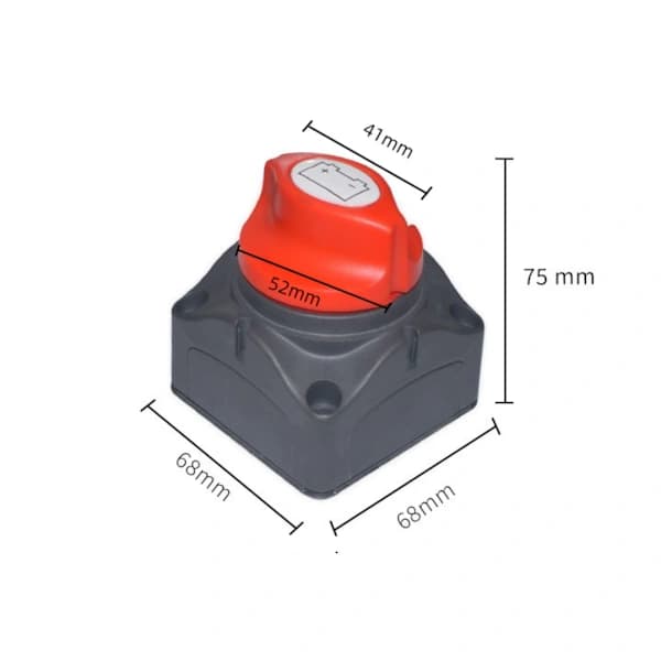 Batterikretsbryter 12V Batteriskiller 1-2-Begge-AV, Batteri