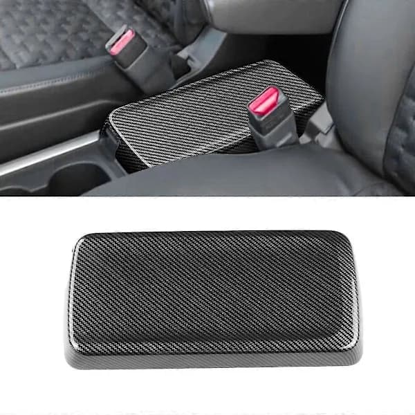 Kolfiber Mittkonsol Armstöd Box Panel Cover Trim