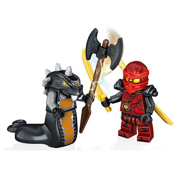 Sæt med 24 Ninja Minifigurer Kai Jay Sensei Wu Master Byggeklodser Legetøj 24PCS/Sæt