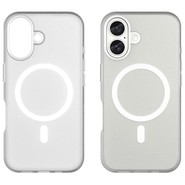 Case for iPhone 16 Compatible with MagSafe TPU+PC Slim Matte Transparent Phone Case - White