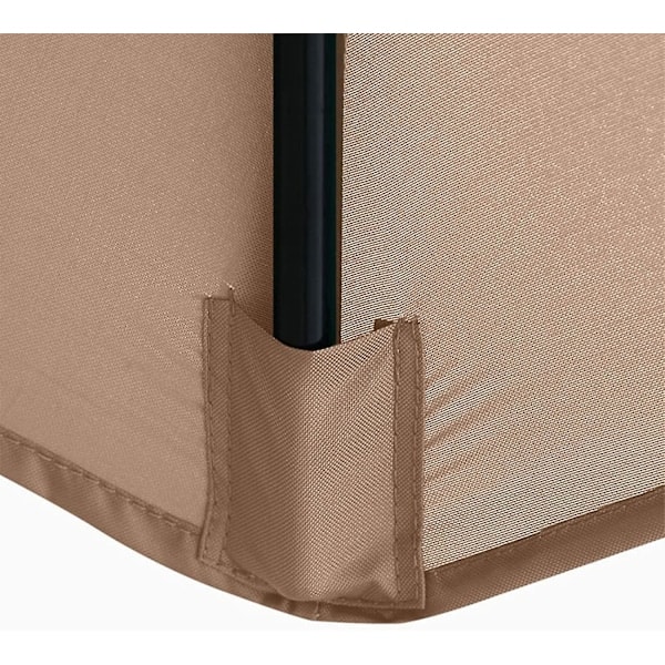 Parasolovertræk, erstatning, 8 ribber, 3 m, vandtæt, anti-UV, udskiftningsstof, beige