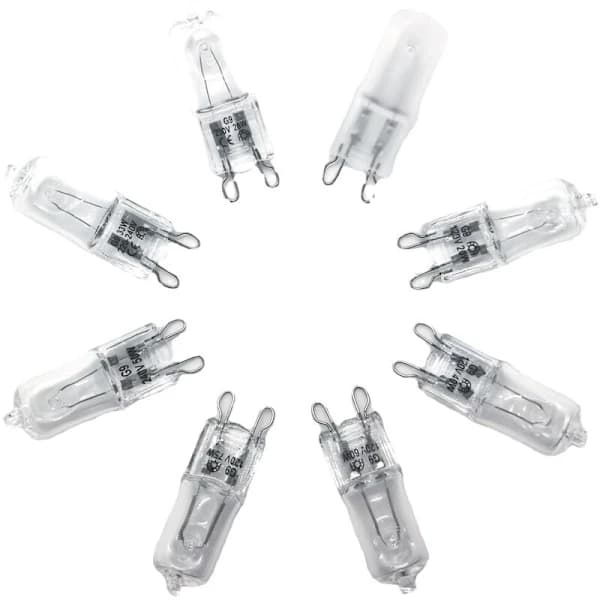 G9 Halogenlampe 20W 230V Varmhvit 2700K, 10-pakning
