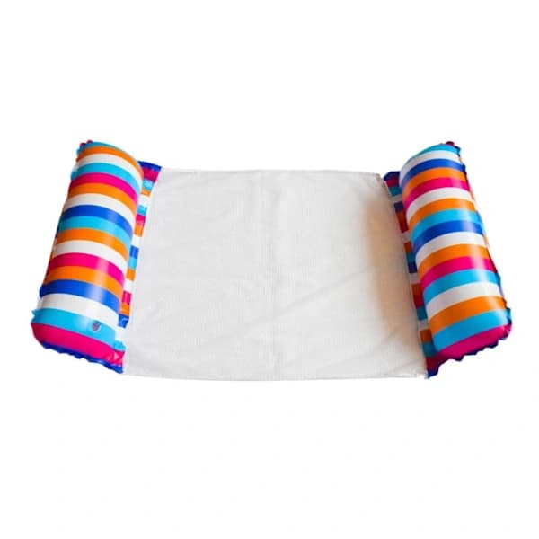Inflatable Pool Floating Water Hammock Lounge Chair with Air Pump Multifunctional