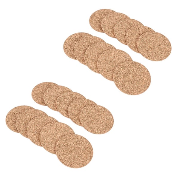 CASA 20x Korkki Juomalasinaluset - Imukykyiset ja Uudelleenkäytettävät - 90mm, 5mm Paksu