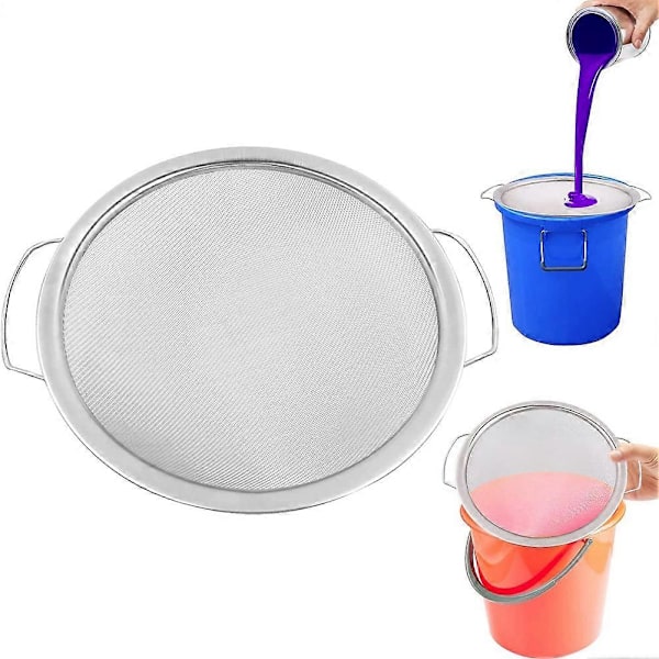 CASA 60 Mesh 304 Rustfritt Stål Finmasket Maling Sil for 5 Gallons Bøtte, Maling Bøtte Filter Urenheter