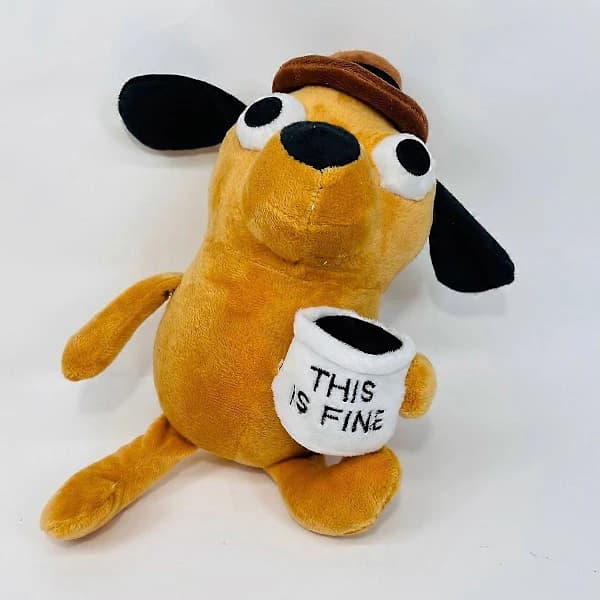 Kaffekop Hund Meme Plyslegetøj Kæledyr