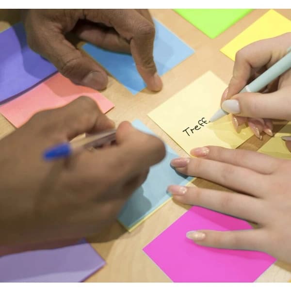 Super Sticky Notes Pakke med 5 blokker - Selvklebende lapper 76 x 76 mm