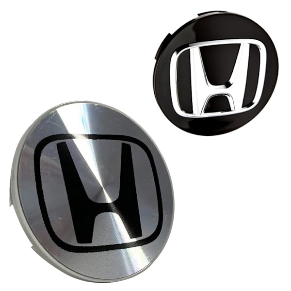 4-Pack - Honda Navkapslar / Hjulnavsemblem - B 60 58mm - Silver