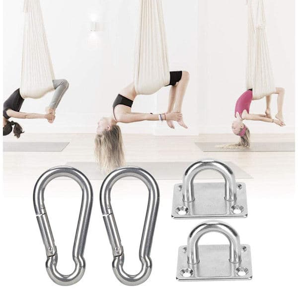 2-pack väggkrokar för nyckelband, stridsrep, träningsutrustning, yogahängmatta