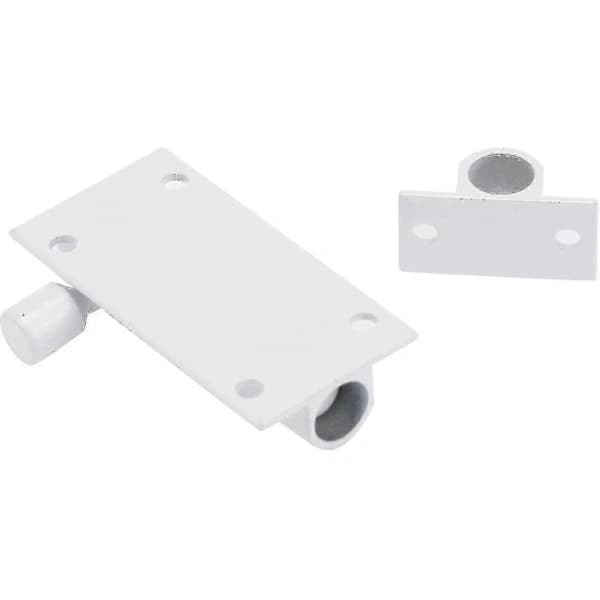 [CA] Vit Aluminiumlegering Skjutregel 2 Tum, 4-pack Dörrlås Säkerhet med Skruvar