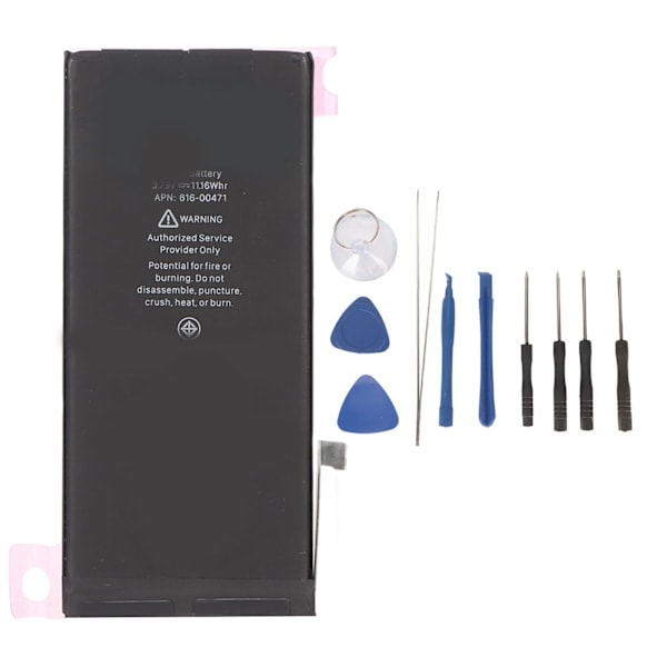 Batteri for iPhone XR 3.79V 11.16Wh 2942mAh Høykapasitets Batterierstatning for A1984 A2105 A2106 A2108 0 Syklus Reservebatteri