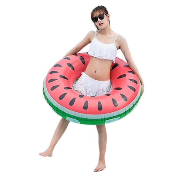 Vattenmelon Uppblåsbar Pool Float Cirkel Ring Badring