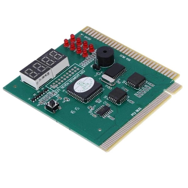 CASA 4-siffrig PC Analyzer Diagnostisk Post Card Moderkortstestare för ISA PCI-buss Mainboard Dator Moth