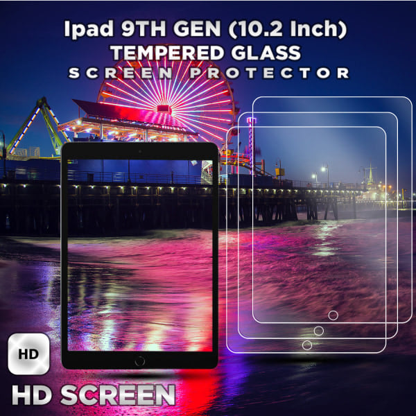 3-pakks skjermbeskytter for Apple iPad 9. generasjon (10,2 tommer) - Herdet glass 9H - Super kvalitet