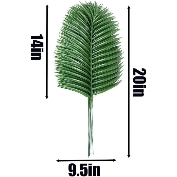 12-pack konstgjorda palmblad, konstgjorda palmblad, tropiska