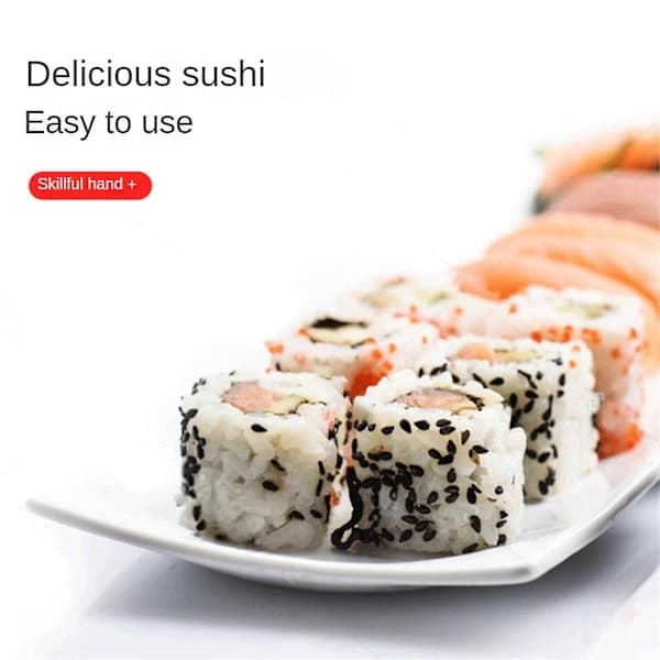 [CA] Sushi Maker Form Cylindrisk DIY Sushi Gør-Det-Selv-Kit Køkkenredskaber til Sushilavning Ruller Risbolle Maker, BY Sort
