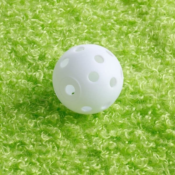 Træningsgolfbolde med huller 10-pak Hvid