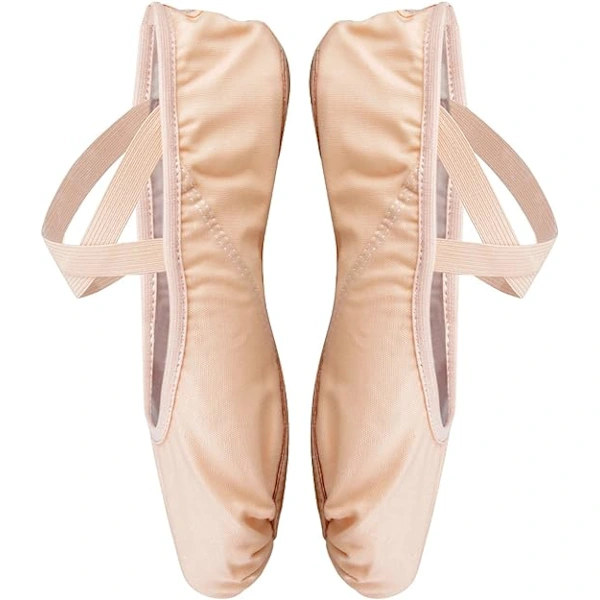 Ballett Dansesko Split Sole Flat Gymnastikk Dansesko Lysrosa 6.5 UK
