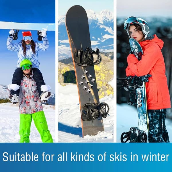 18-pack Snowboard Stomp Pads Zinklegering Halkfritt Grepp för Snowboard och Skidor Silver