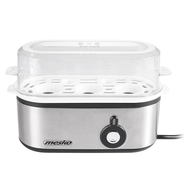 Mesko Egg Cooker for 3 Eggs Svart, Silver, Transparent