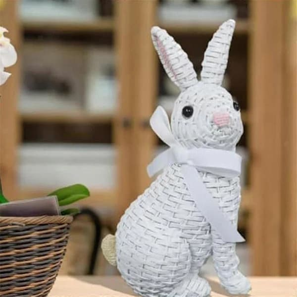 Påskehare Figur Hvid 15 cm
