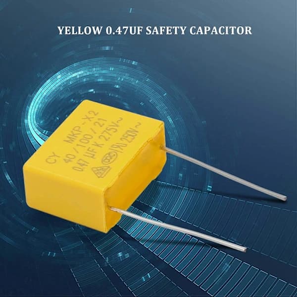 AC 275V 0.47uF Polypropylenfilmsäkerhetskondensatorer 10 st