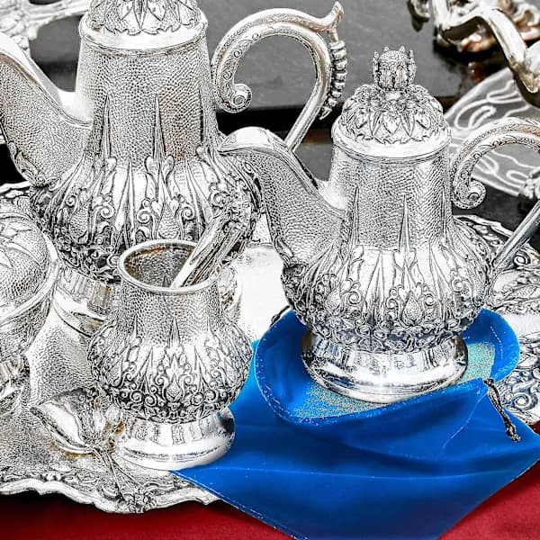 [CA] 4-pack silverförvaringspåsar, anti-fläckduk, för silverförvaring, sterling, smycken
