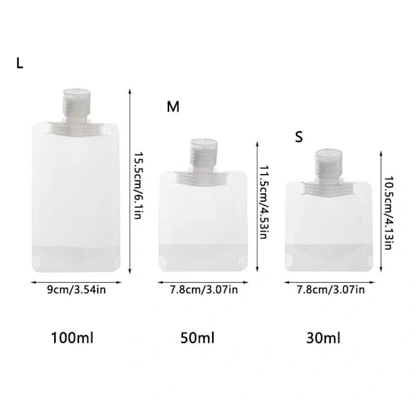 Genopfyldelige flasker Pakkepose 100ML 100ML 100ml[ca]