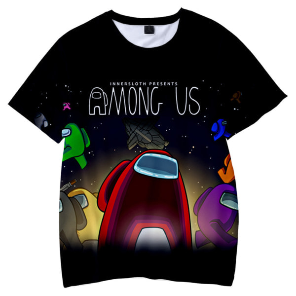 Among Us 3D T-shirt Toppar Barn Pojkar Flickor Tonåring T-shirt A 130cm_ca