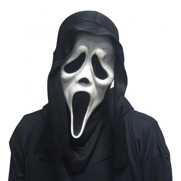 CASA Halloween Maske Dæmon Skrigende Ghostface Maske Sjov Dødsmaske Rædsel Kranie Maske