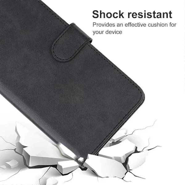 Læderetui til TCL 501, sort