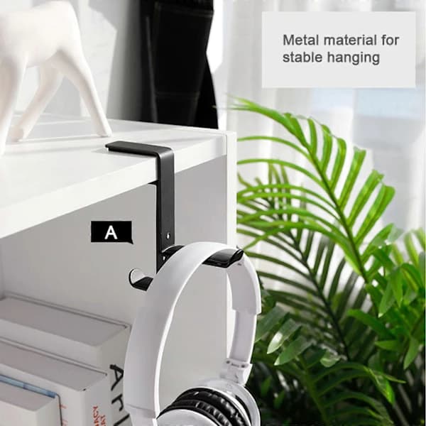 Computer Headset Stand Hovedtelefonholder Krogmontering Skrivebord Bogreol Hovedtelefonholder FAN0792