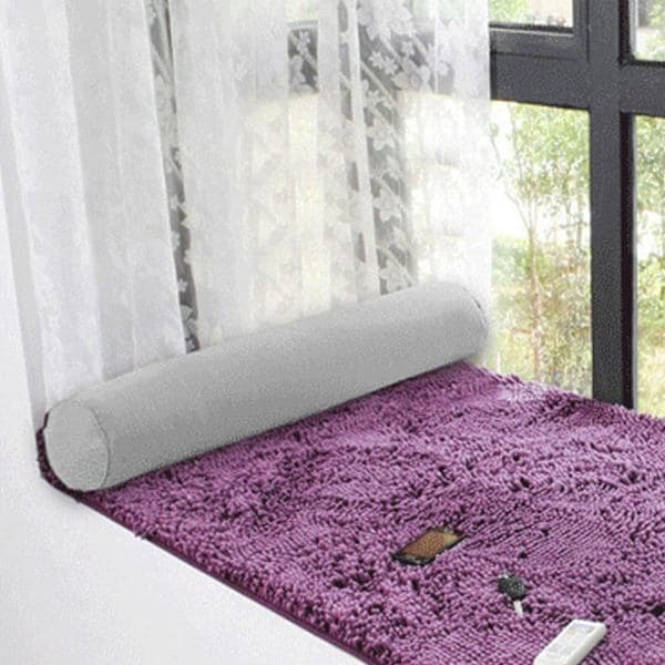 Nackrulle Cervical Kudde Nacksmärta Lindring Memory Foam Nackkudde Säng Rund Nack Sovkudde Cy Mörklila