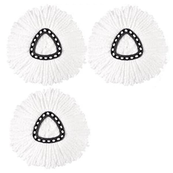Rotating Triangular Cotton Yarn Head Mop Replacement Cloth Compatible For O-/ Hy