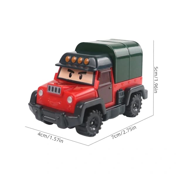 [CA] Barnbil Robot Poli Roy Haley Anime Metall Actionfigur Seriefigur Leksaksbil För Barn Bästa Present [DM] Stil 6